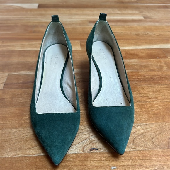 Everlane - The Editor Heel in emerald green suede - Picture 3 of 4
